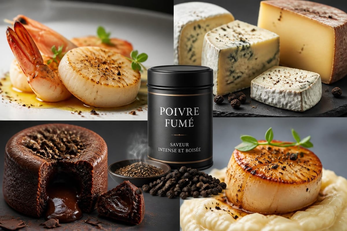 Associations culinaires poivre fumé