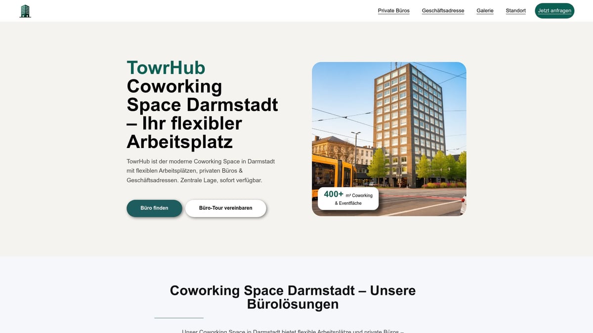 Coworking Guide 2025: Alles, Was Du Wissen Musst - TowrHub Coworking Space Darmstadt – Praxisbeispiel