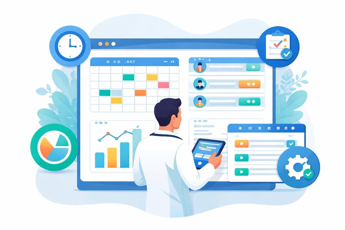 Dashboard gestione agenda medica