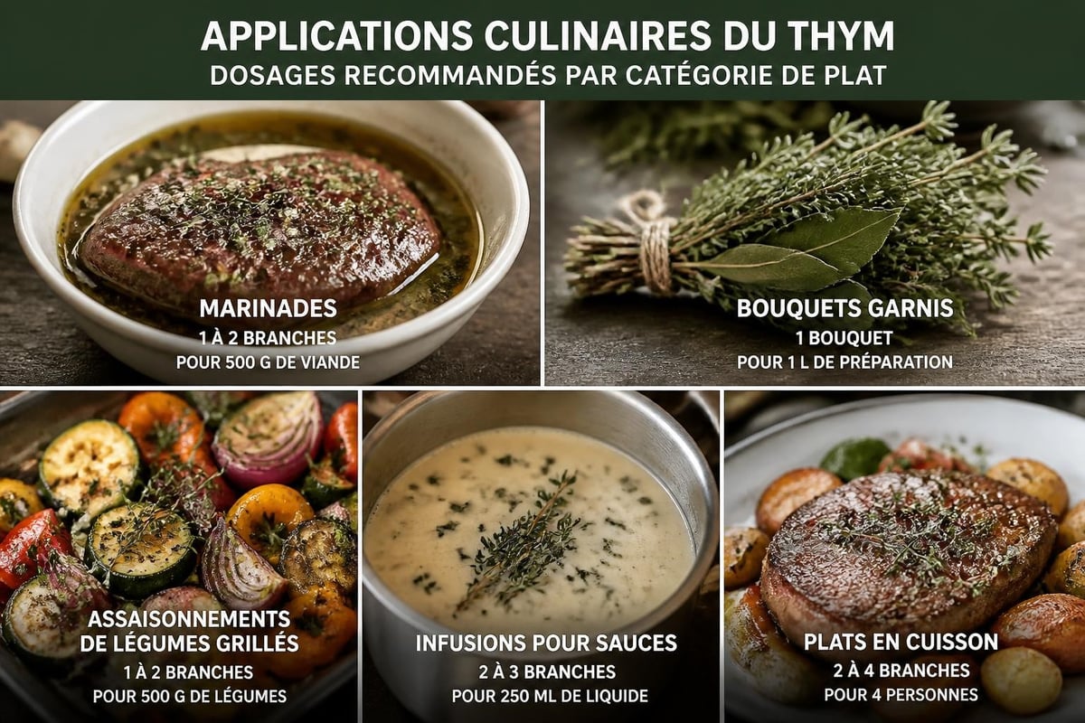 Utilisations du thym en cuisine professionnelle