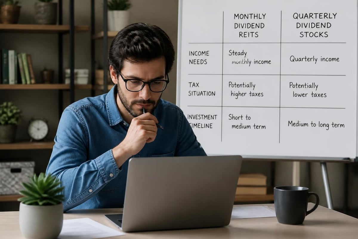 Monthly dividend strategy decision tree