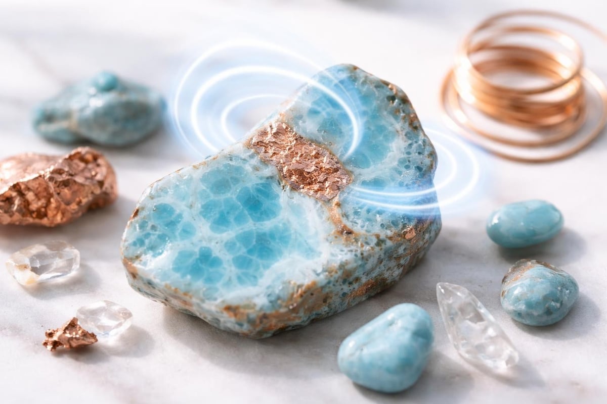 Larimar throat chakra connection