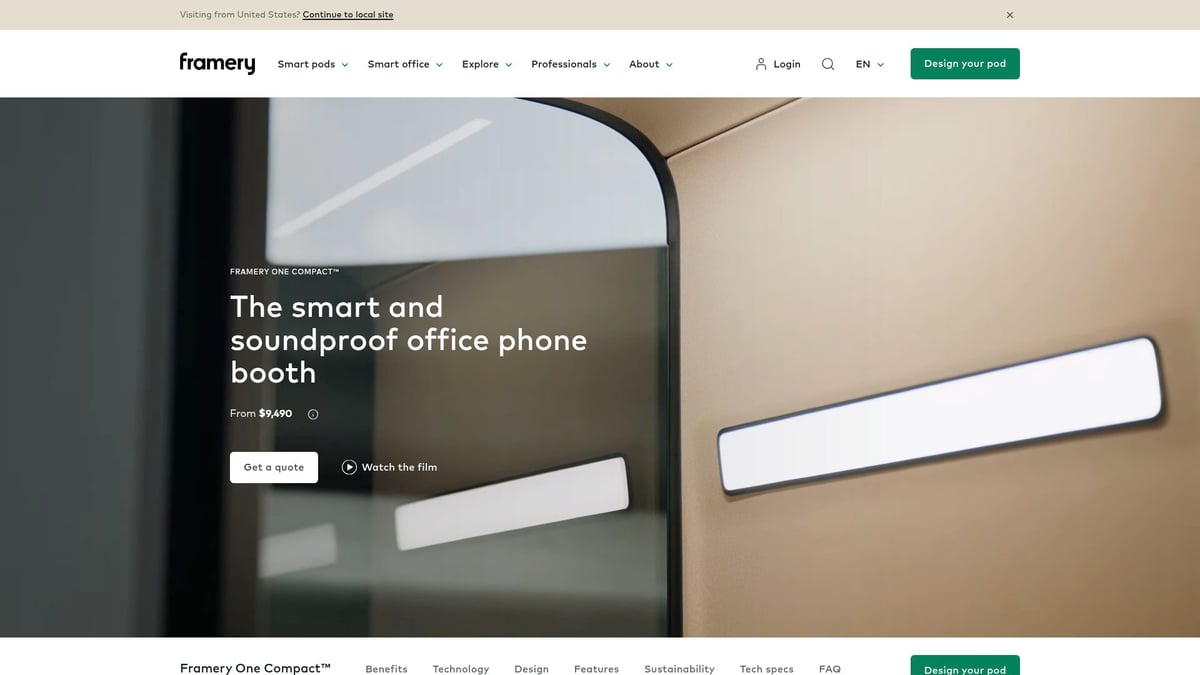 9 Essential Cheap Office Pods for Productivity in 2025 - Framery O Phone Booth