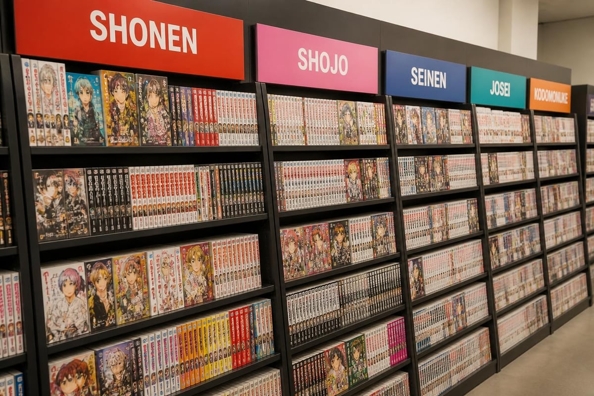 Manga genre classification system