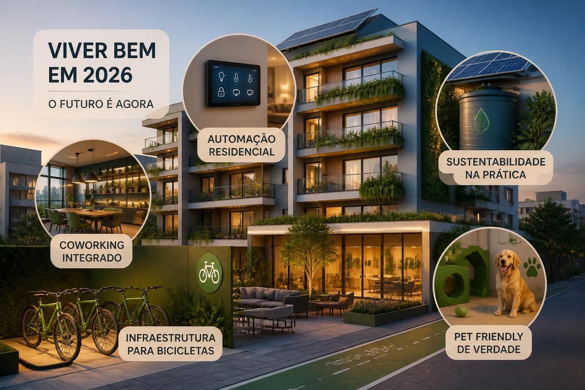 Tendências em apartamentos novos