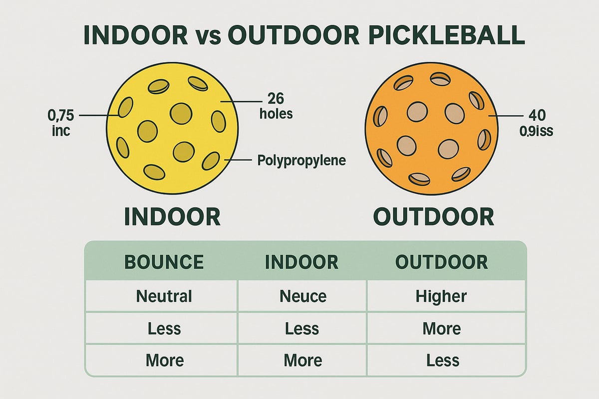 Pickleballs: Outdoor vs. Indoor, Durability, and Performance