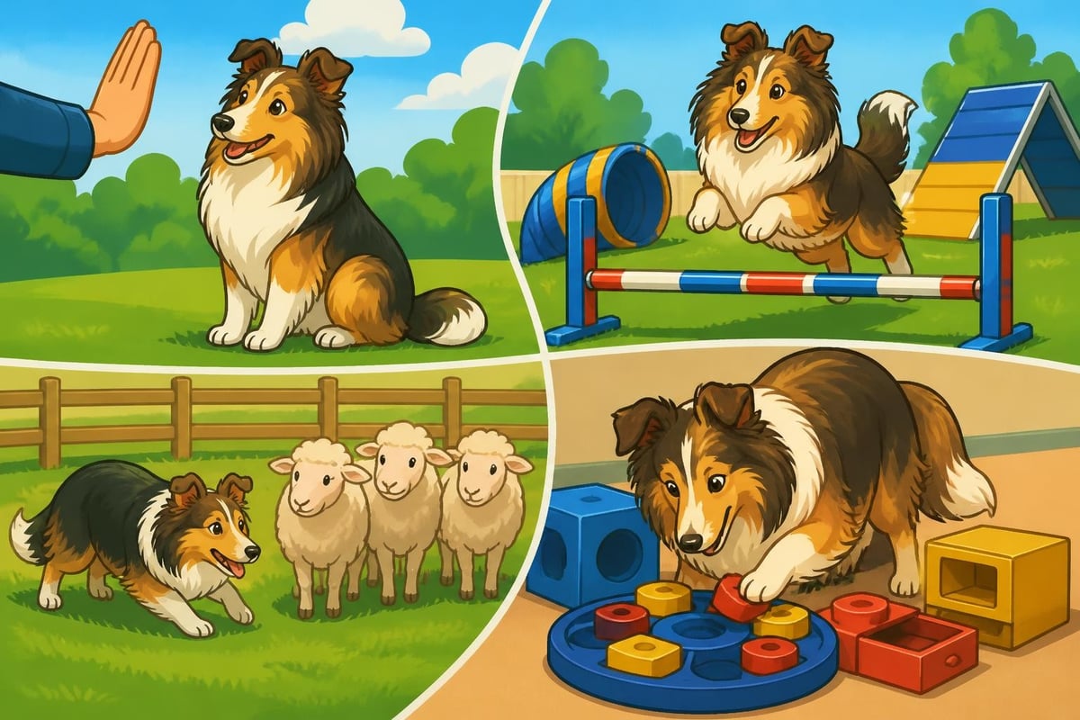 Sheltie training activities