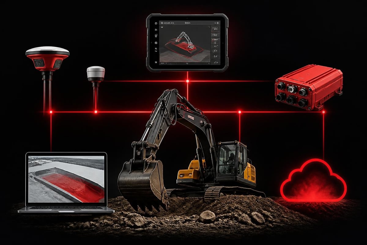 Trimble Earthworks system components