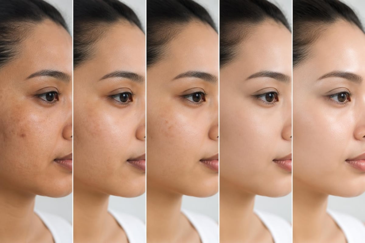 Treatment timeline and skin renewal