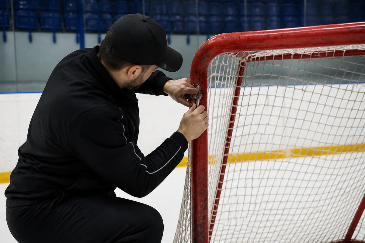 Hockey equipment maintenance schedule