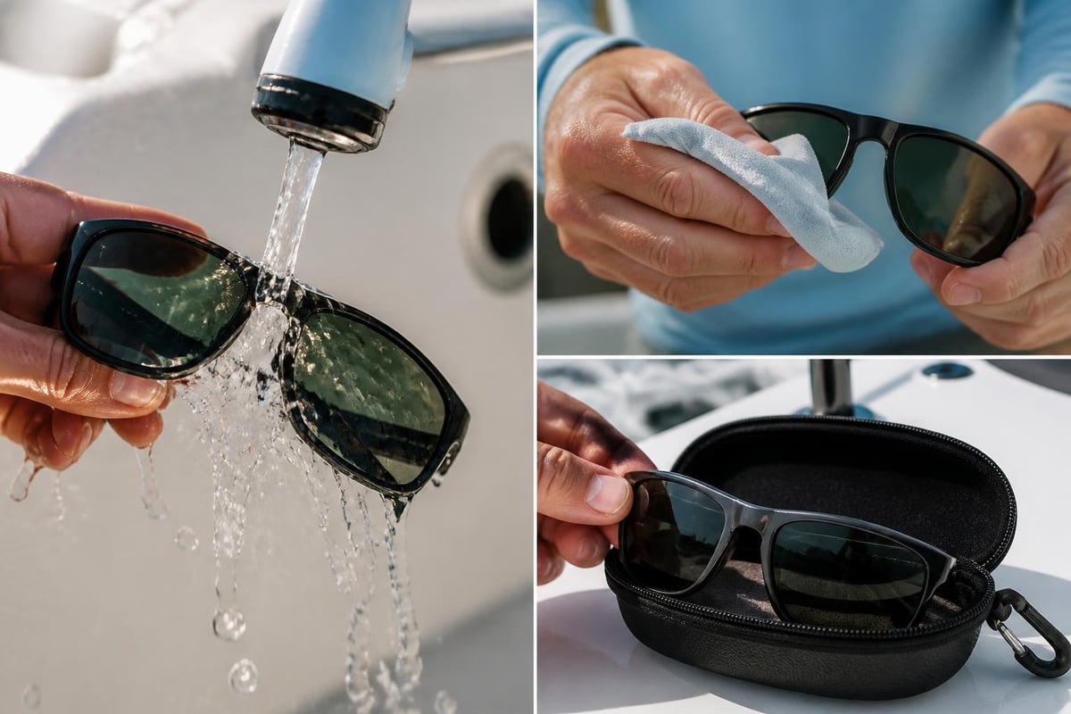 Sunglasses care routine
