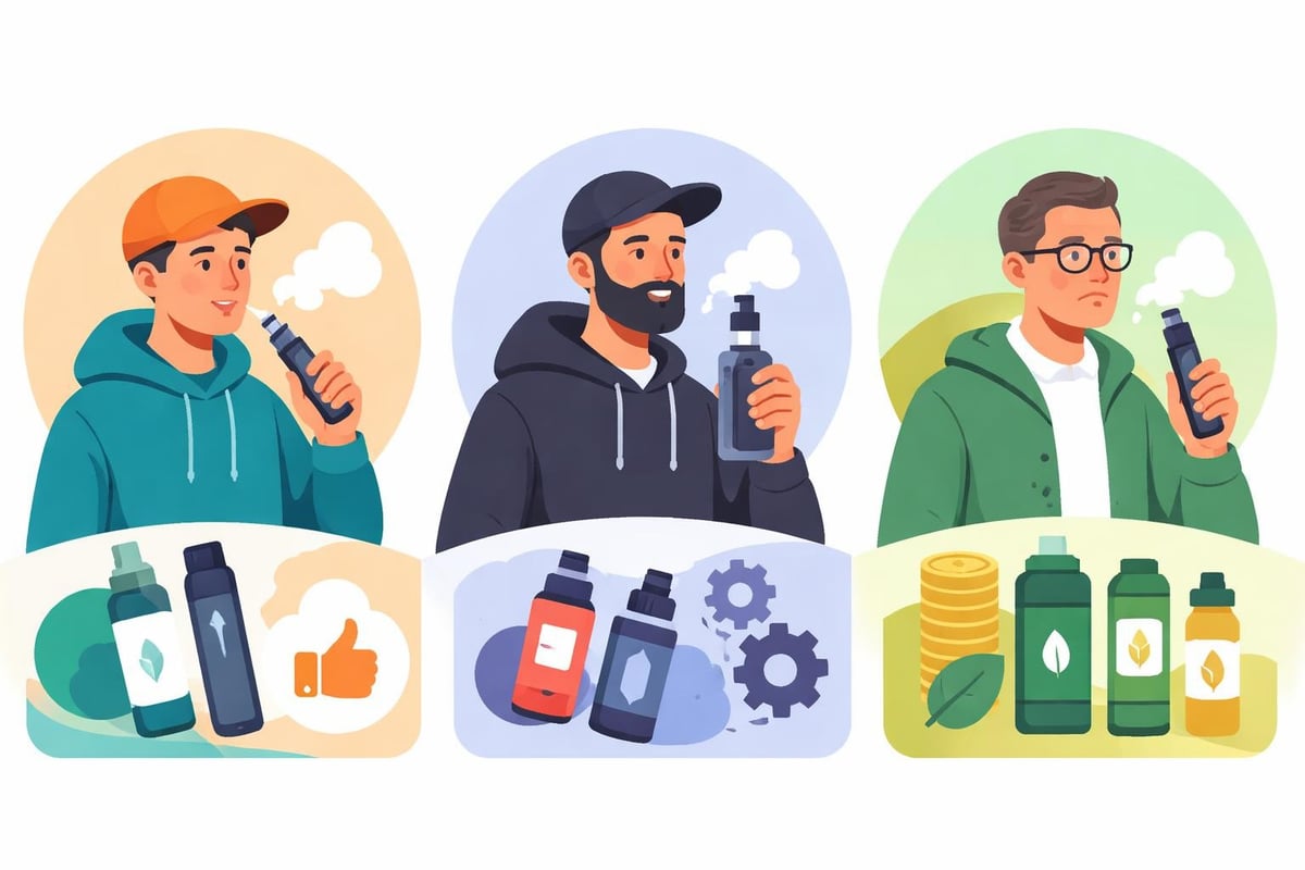 Nutzerprofile beim Vapes Shopping