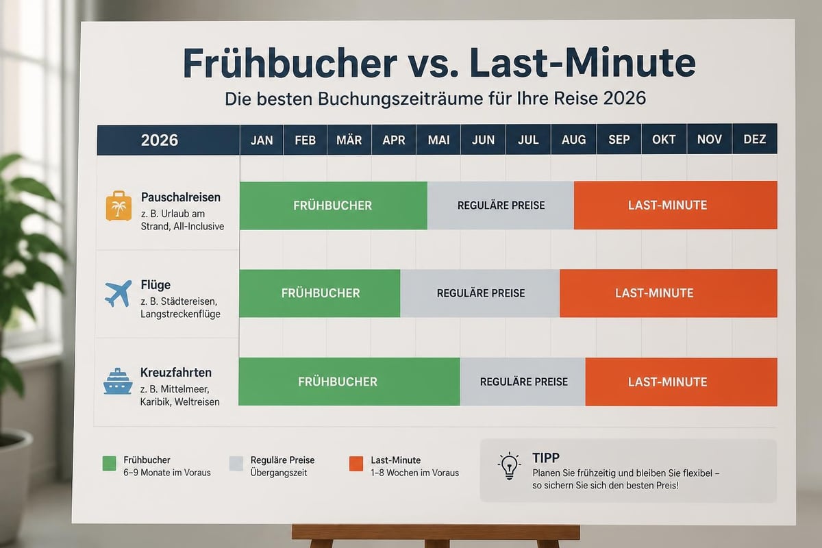 Frühbucher vs Last-Minute Strategien