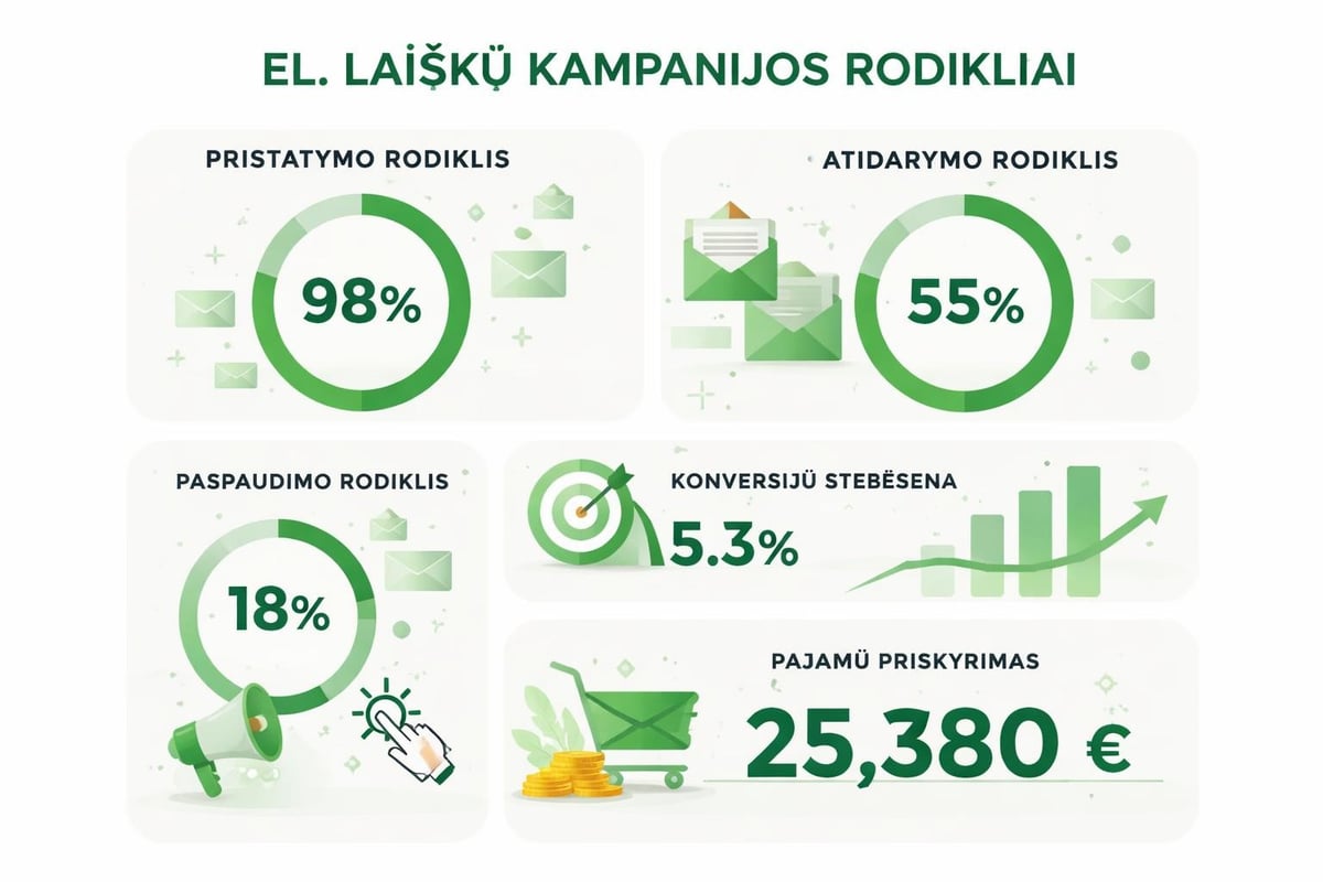 Email kampanijos metrikos