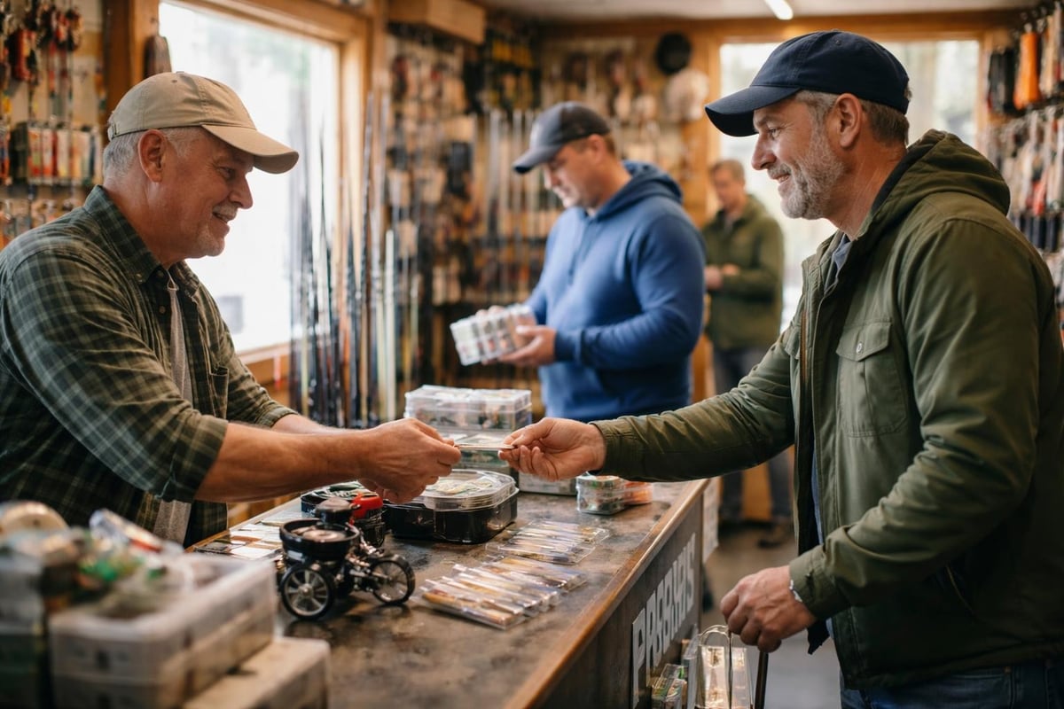 Supporting local tackle shops