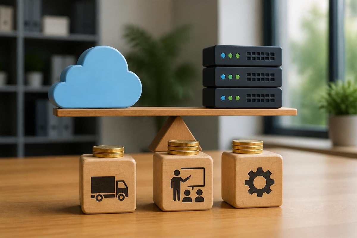 Vergleich von Kostenstrukturen zwischen lokalen Servern und Cloud-Lösungen