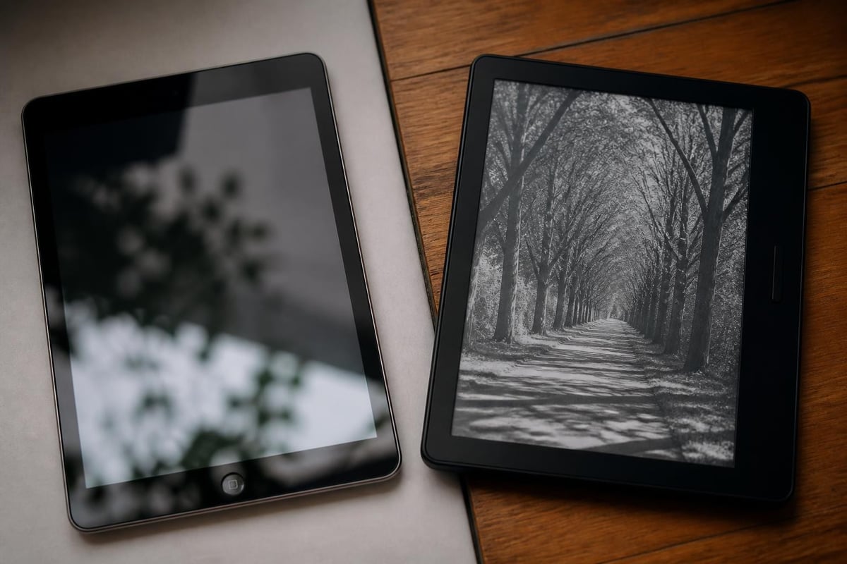 E-ink display technology comparison
