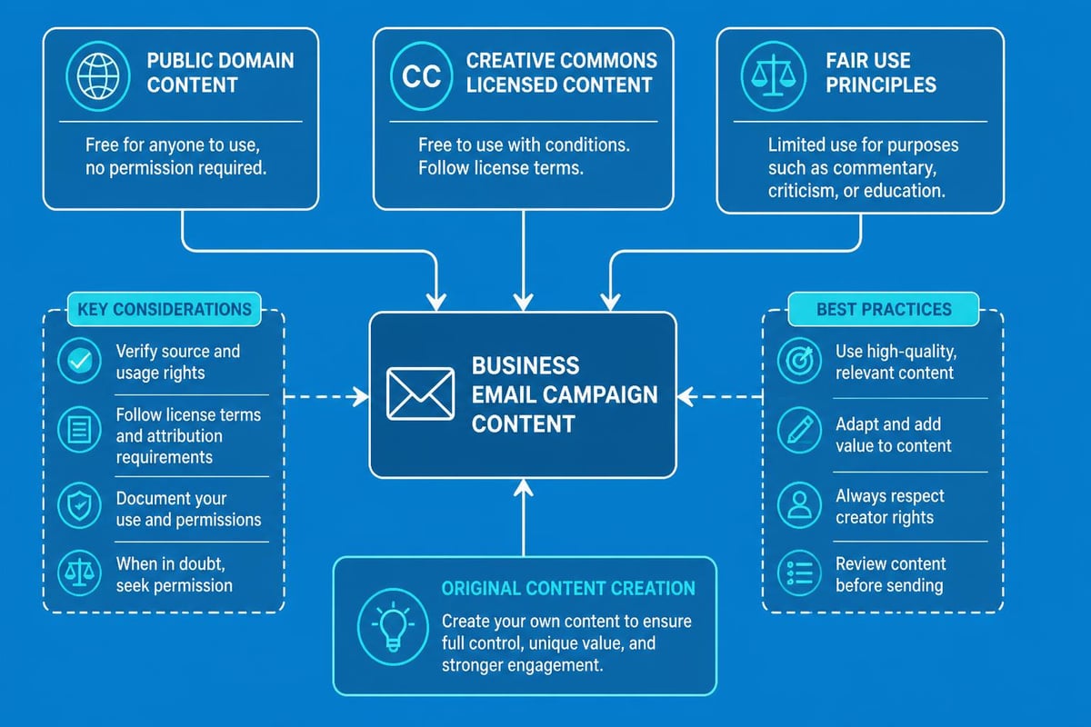 Copyright compliance framework for email marketing