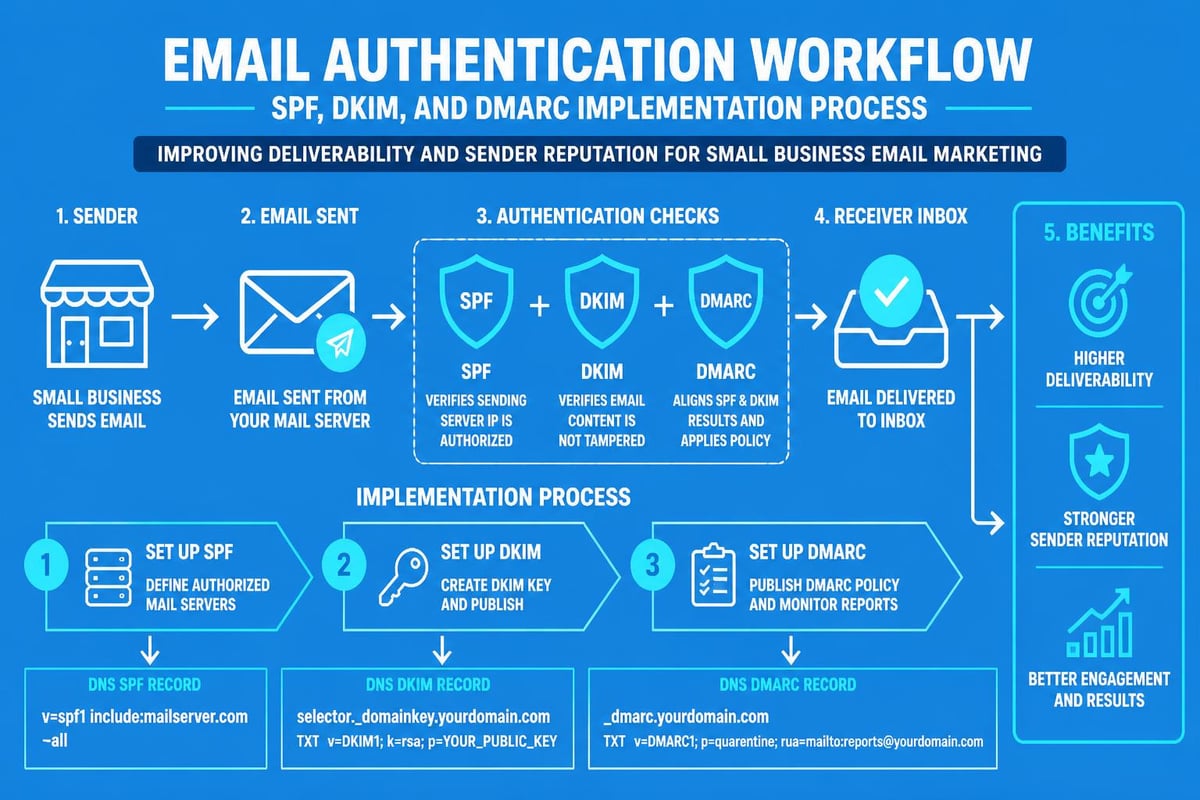 Email deliverability technical setup