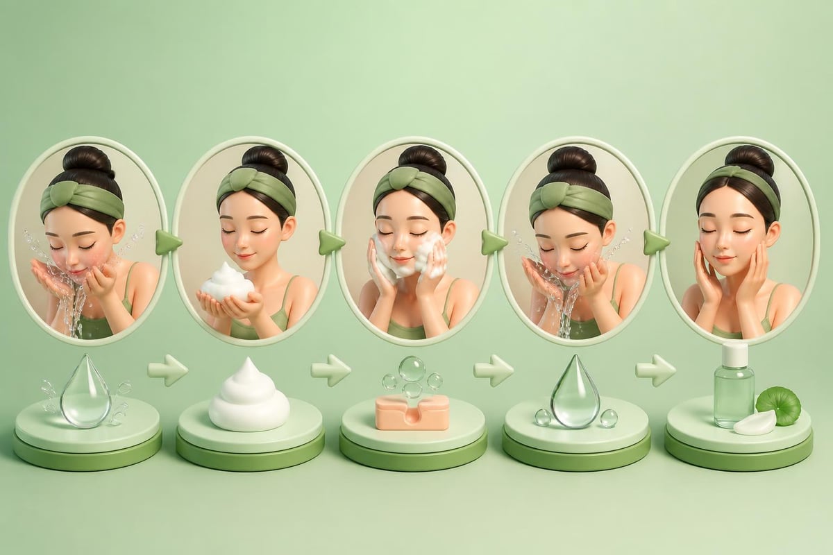効果的な洗顔手順