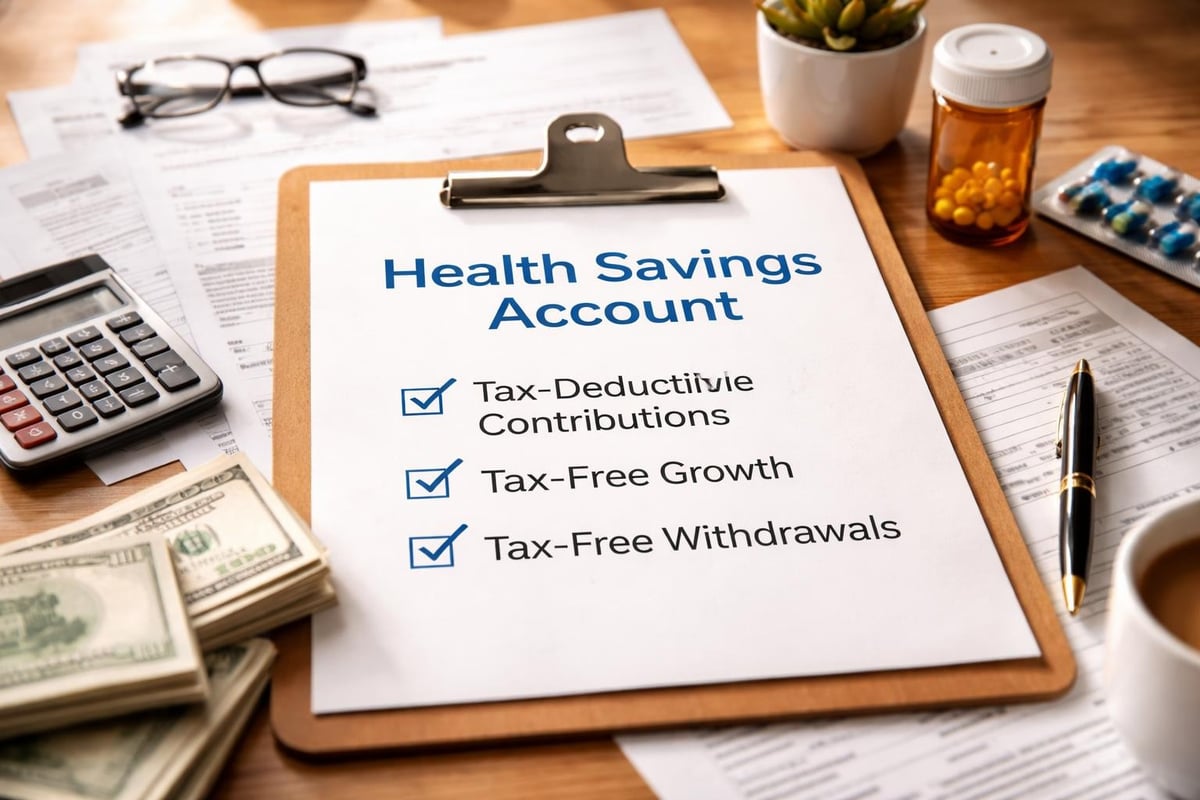 HSA tax benefits diagram