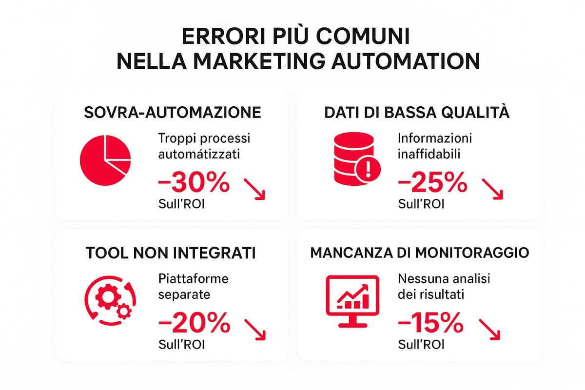 Guida Roi Marketing Automation: Strategie Efficaci 2025 8 Errori Comuni che Ridimensionano il ROI della Marketing Automation