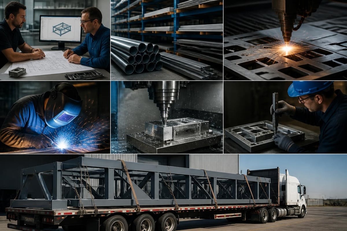 Fabrication company workflow stages