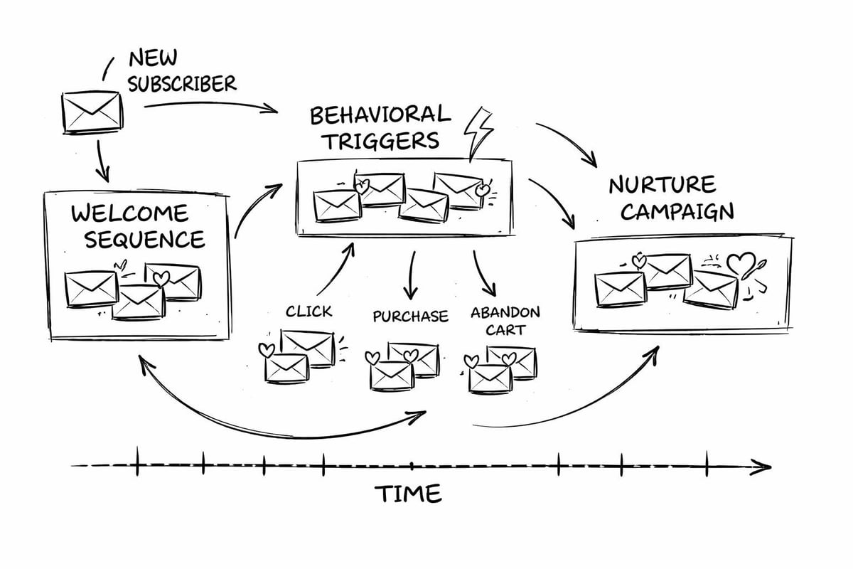 Email marketing automation workflow