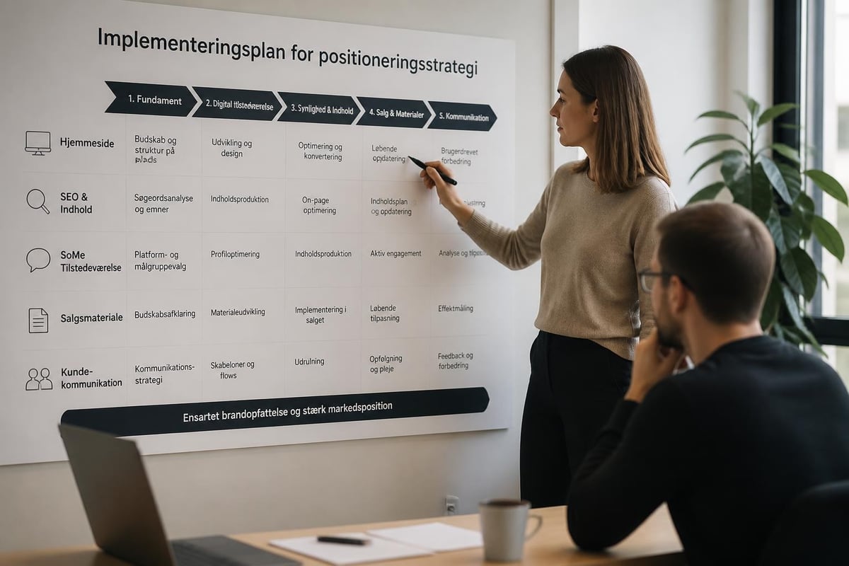 B2B positionering implementering