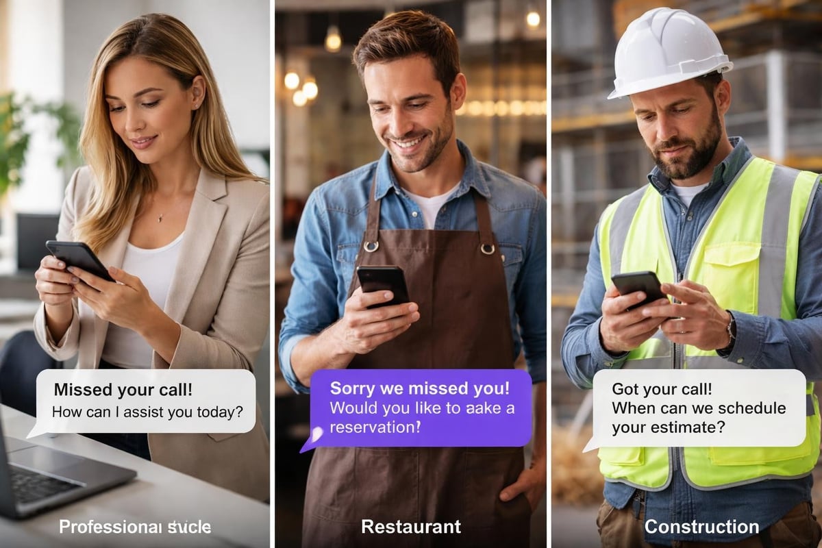 Industry-specific missed call scenarios