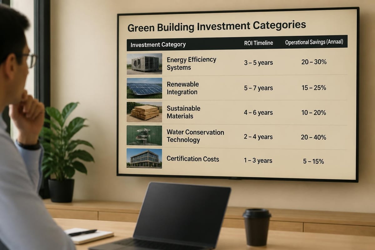 Sustainable construction cost analysis