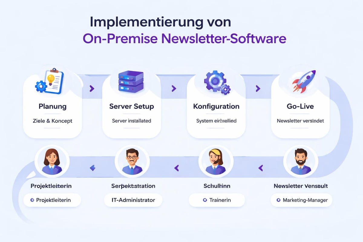 Newsletter Software Implementierungsphasen