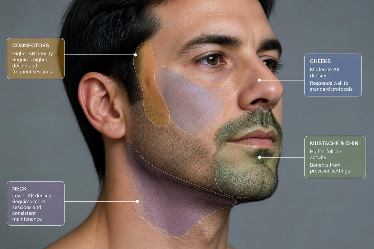Patchy beard zones