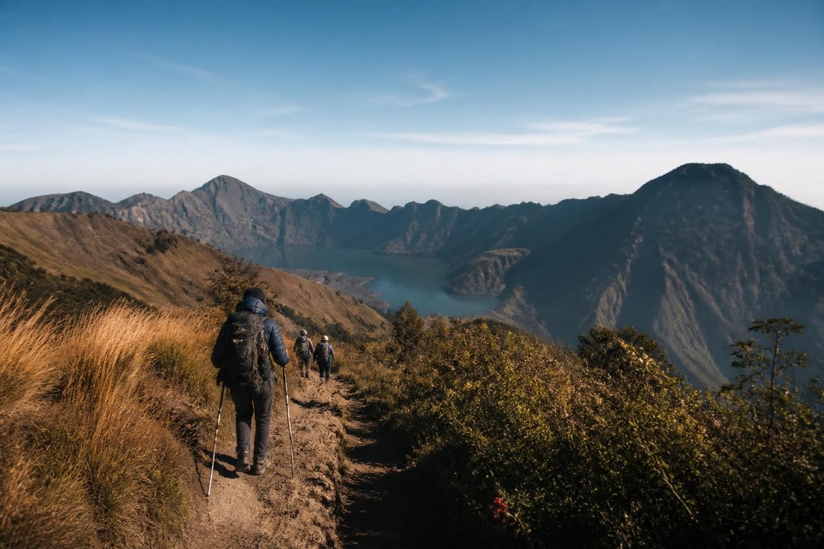 Mount Rinjani route comparison