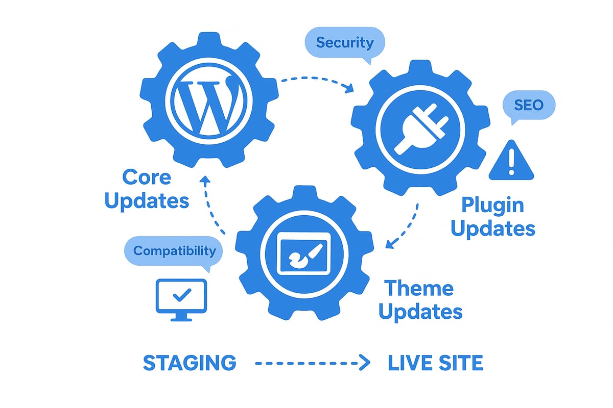 Types of WordPress updates explained