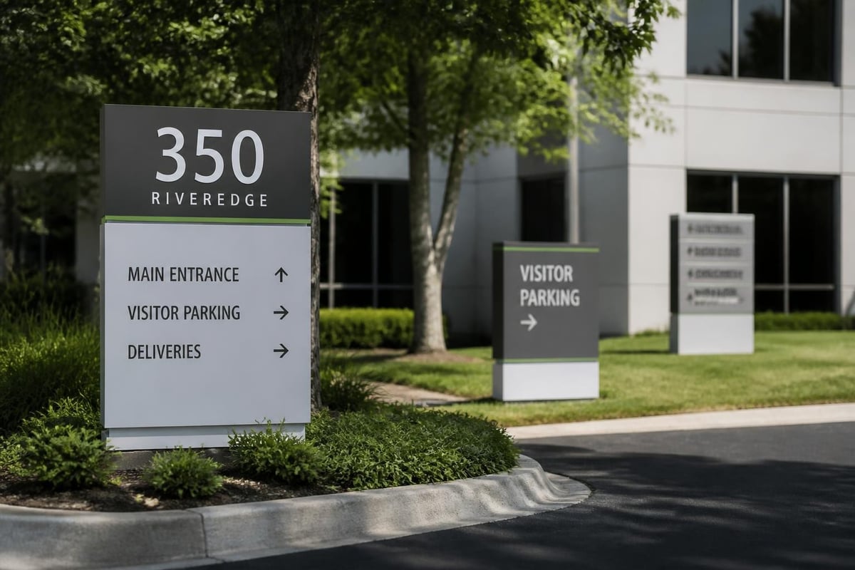 Office outdoor signage categories