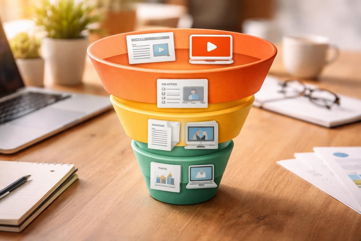 Entonnoir de content marketing