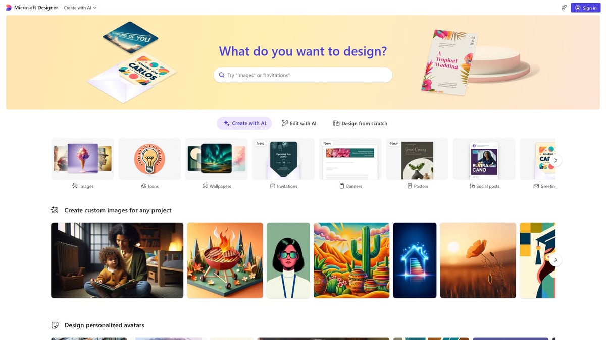 7 Nejlepších Ai Pro Grafiku, Které Musíte Zkusit V 2025 - Microsoft Designer