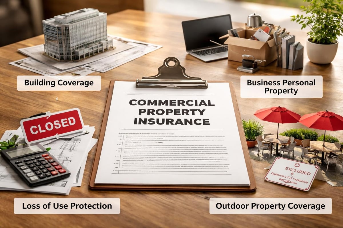 Commercial property insurance coverage scope