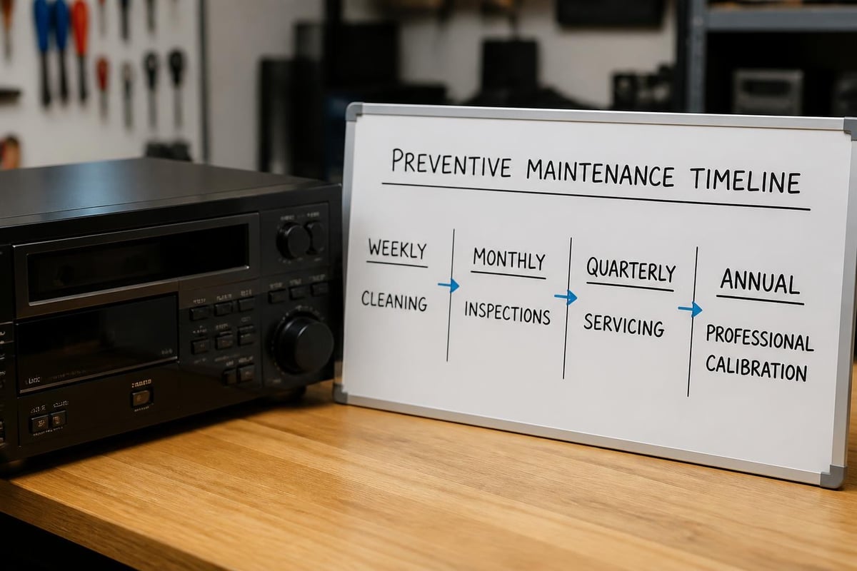 VCR maintenance schedule