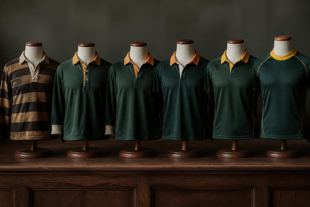 Springboks jersey design evolution