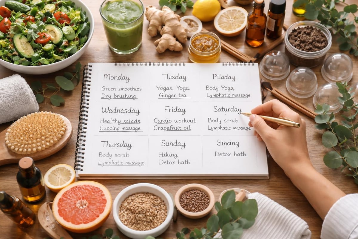 Natural cellulite treatment routine