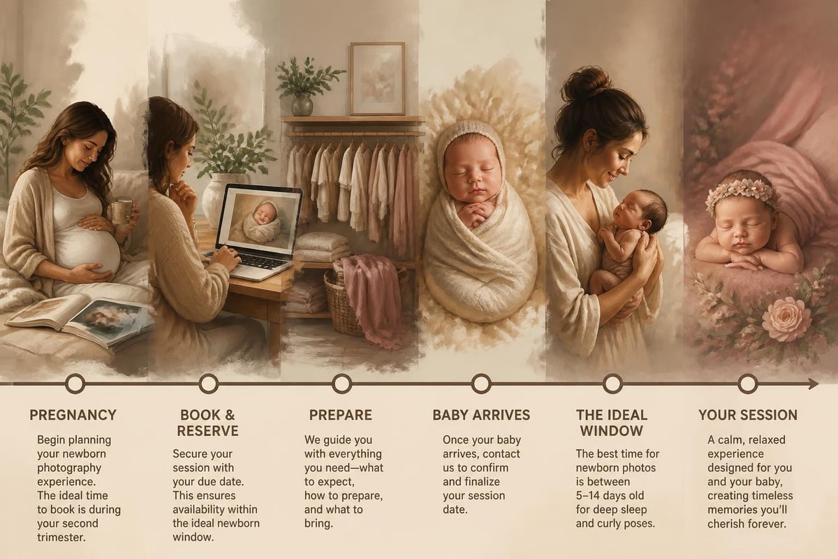 Newborn session preparation timeline