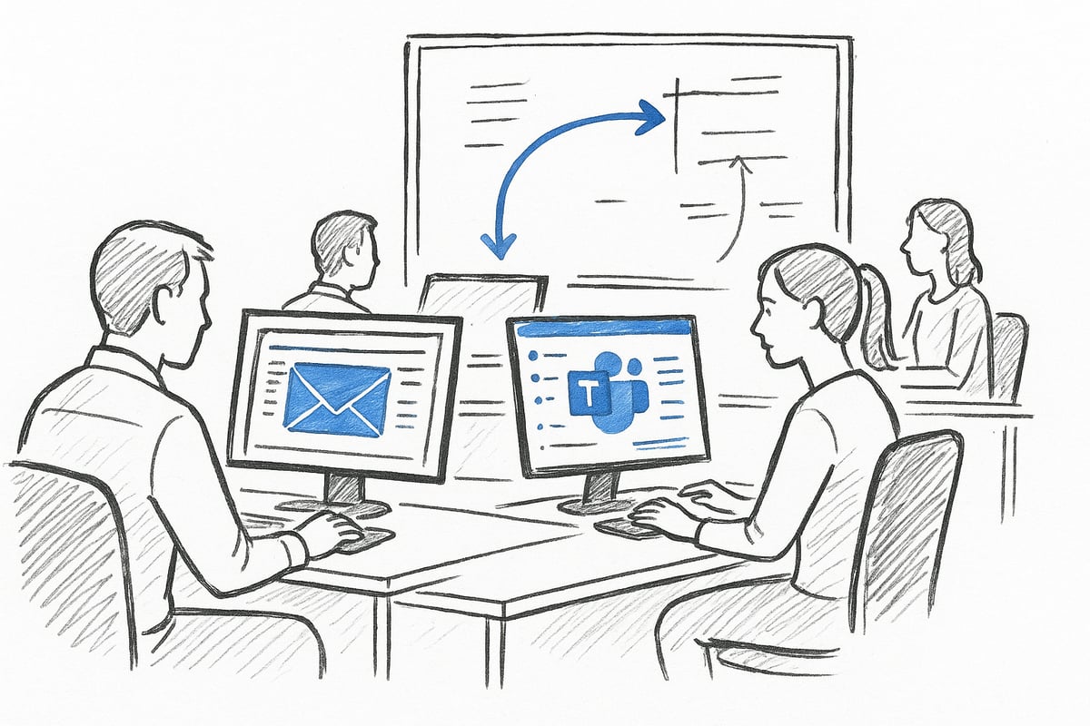 Die Rolle von E-Mail und Teams in der modernen Zusammenarbeit