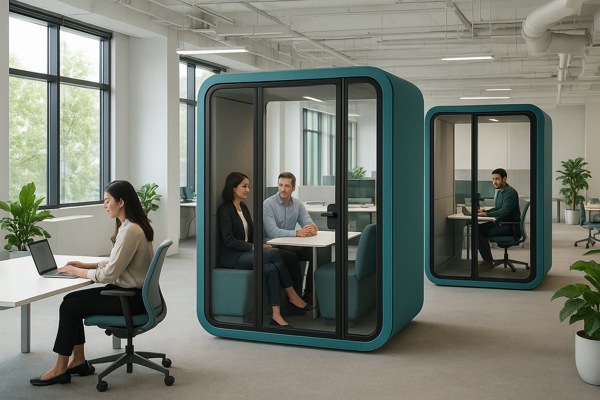 Integrating Modular Meeting Pods for Productivity & Privacy