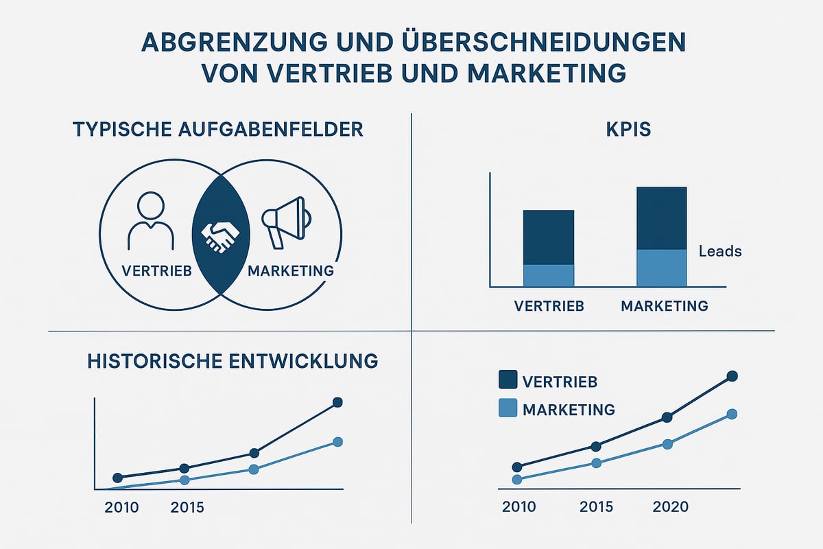 Die Grundlegenden Unterschiede: Vertrieb und Marketing im Vergleich