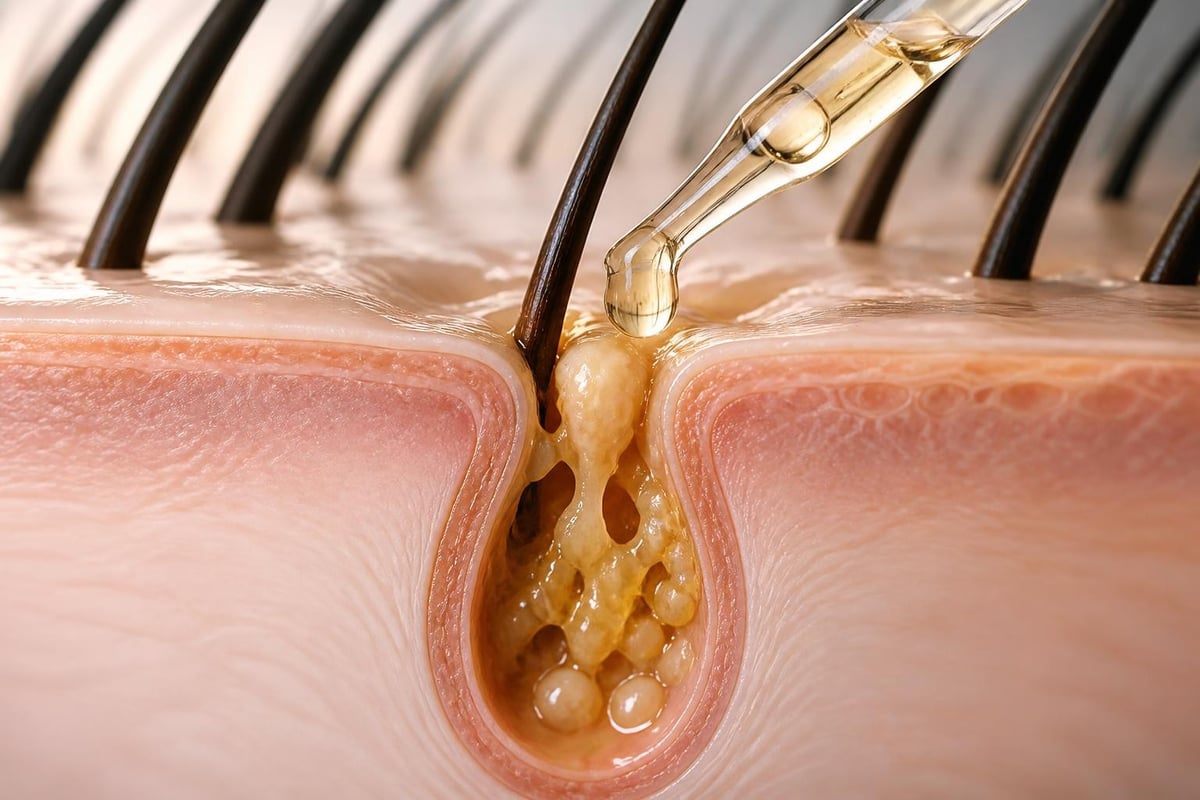 Salicylic acid exfoliating oily scalp