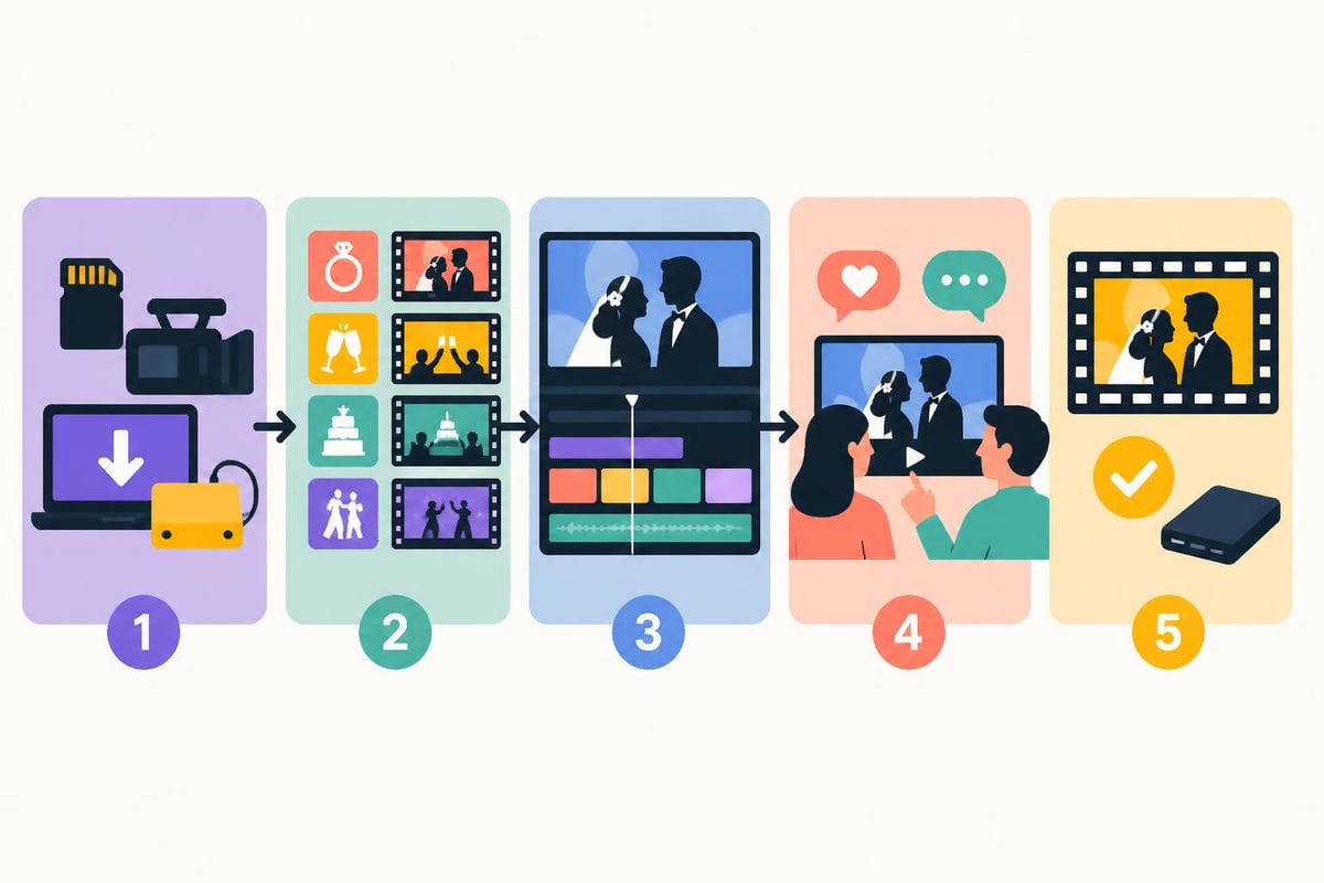 Wedding editing workflow organization