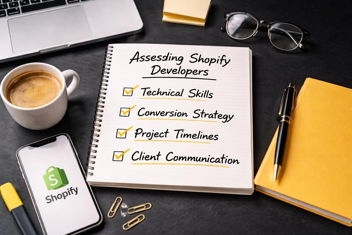 Shopify developer evaluation criteria