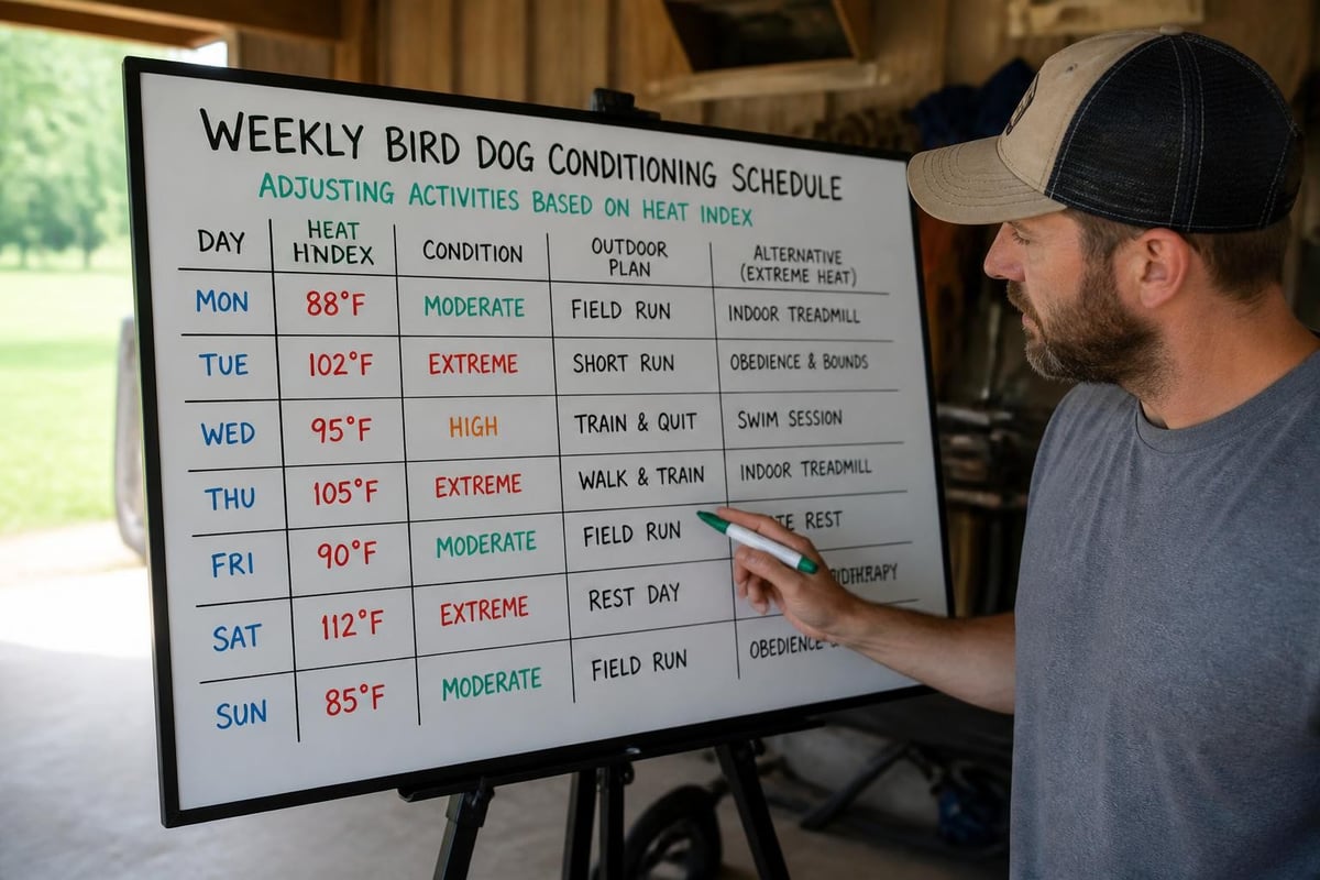 Training schedule adaptation matrix